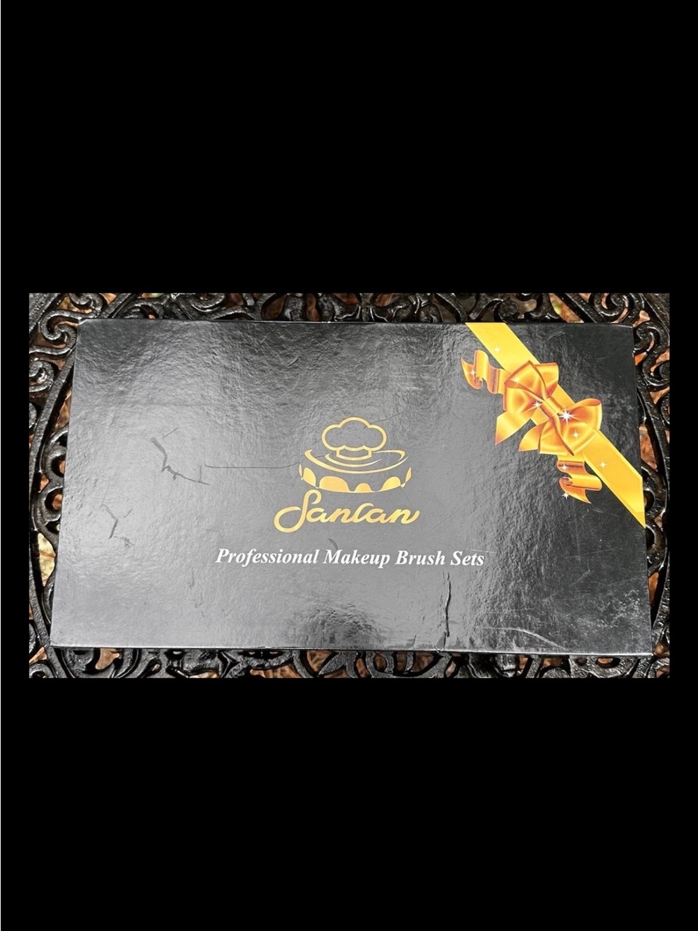 Black and Gold Professional Makeup Brush Set